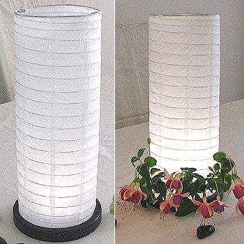 Table Centerpiece LED Battery Lanterns in White
