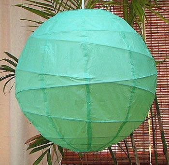MARU Paper Lantern In Jade Green