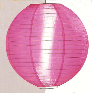 Even Ribbing Nylon Lantern In Rose Pink