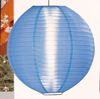 Even Ribbing Nylon Lantern In Light Blue