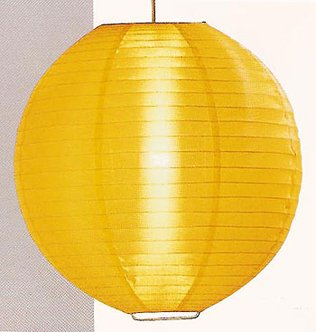 Even Ribbing Nylon Lantern In Golden Yellow