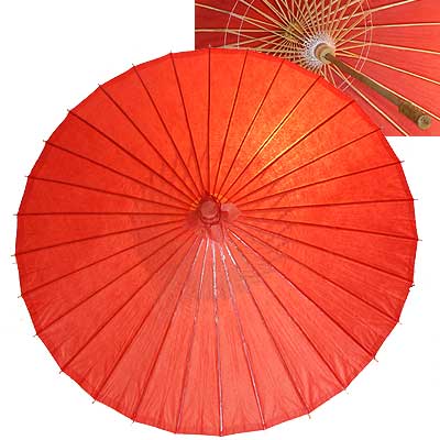 32in Paper Umbrella in RED