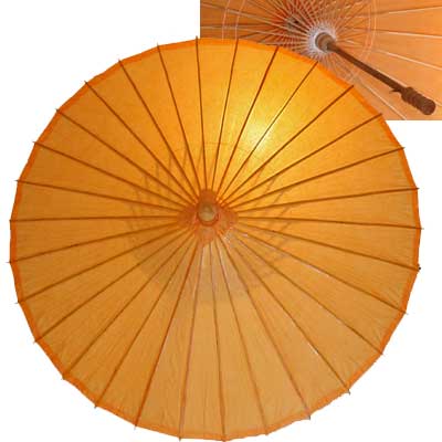32in Paper Umbrella in ORANGE