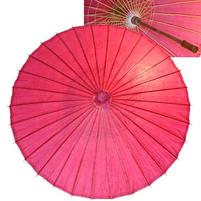 32in Paper Umbrella in ROSE PINK