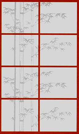Bamboo Silhouette Shoji Paper