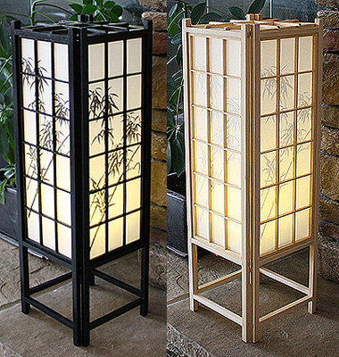 23in Bamboo Traditional Shoji Lamp