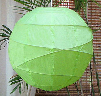 10PC Value-Pack MARU Paper Lantern In Lime Green