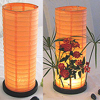 Table Centerpiece LED Battery Lanterns in Orange