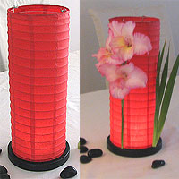Table Centerpiece LED Battery Lanterns in Red