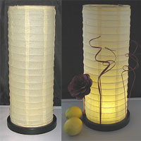Table Centerpiece LED Battery Lanterns in Cream
