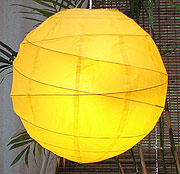 MARU Paper Lantern In Golden Yellow